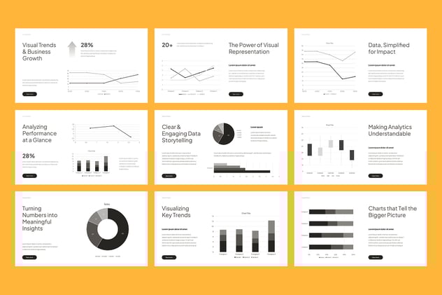 可视化图表数据展示分析PPT模板 - PPT派