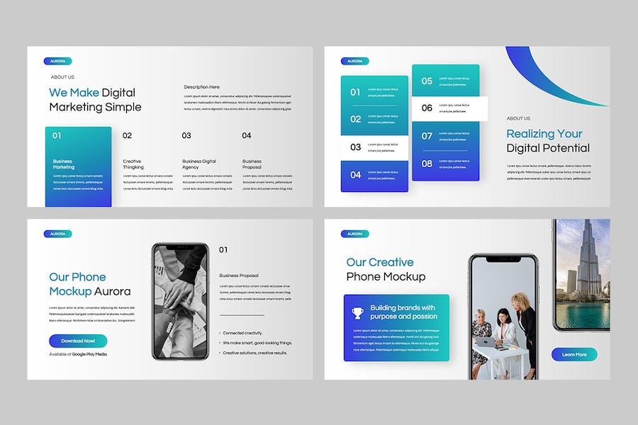 商务企业公司简介宣传Keynote模板 - PPT派