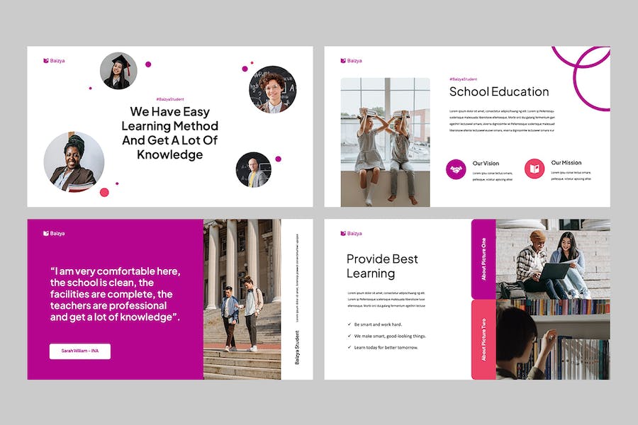 教育课程教学设计大纲讲述知识展示PPT模板 - PPT派