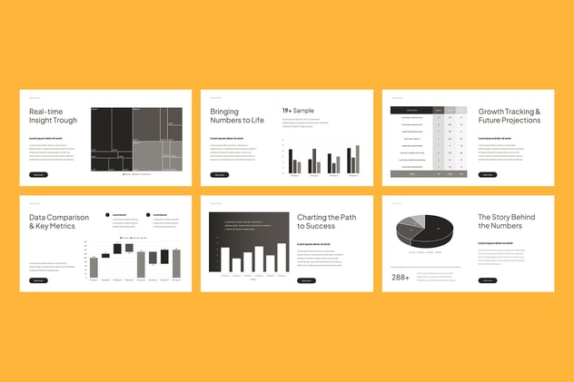 可视化图表数据展示分析PPT模板 - PPT派