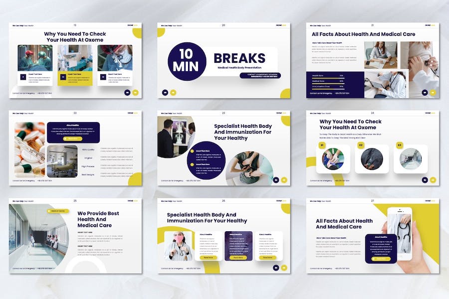 医疗护理健康管理服务Keynote模板 - PPT派