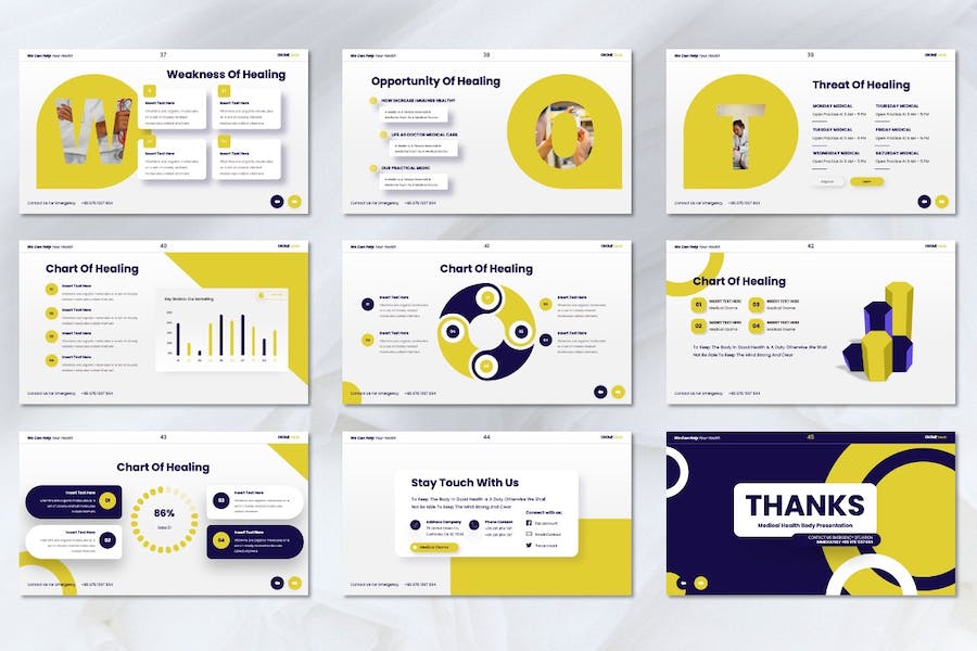 医疗护理健康管理服务Keynote模板 - PPT派