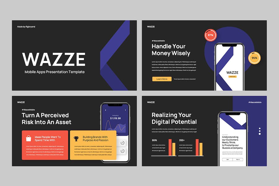 移动应用开发技术方案PPT模板 - PPT派