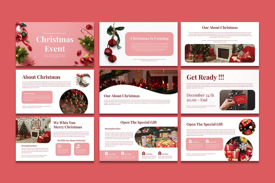 圣诞节活动策划推广方案Keynote模板 - PPT派