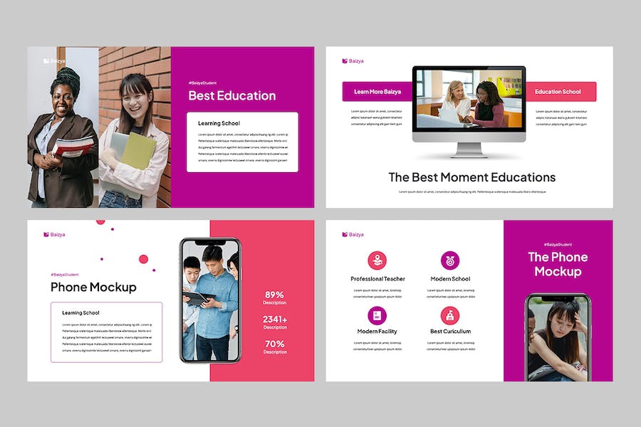 教育课程教学设计大纲讲述知识展示PPT模板 - PPT派