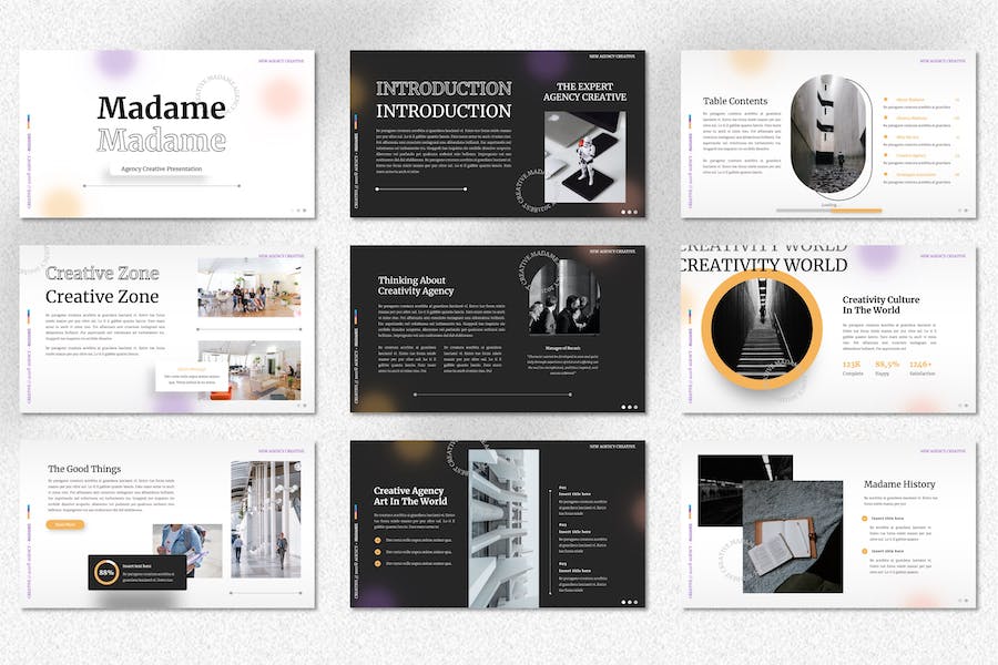 创意机构作品展示设计Keynote模板 - PPT派