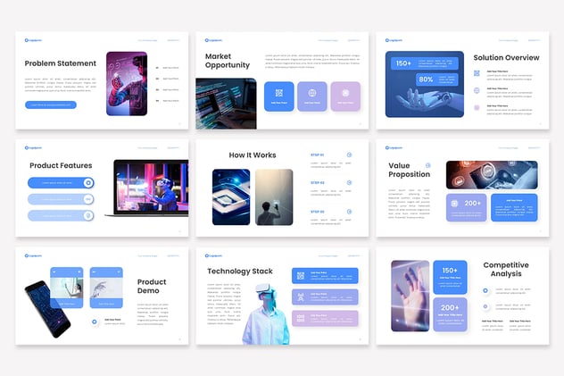 人工智能初创平台创业项目商业计划PPT模板 - PPT派