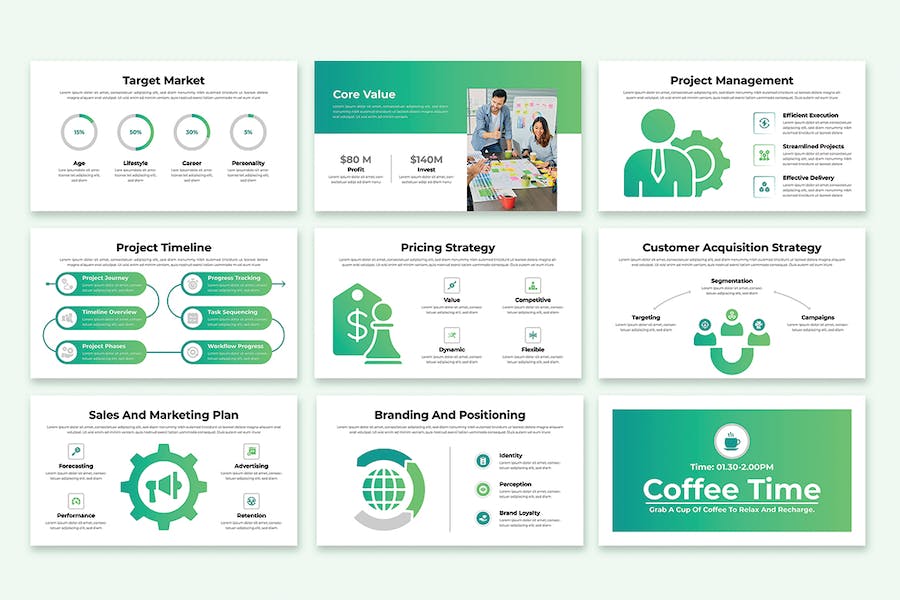 商业计划书策划方案PPT模板 - PPT派