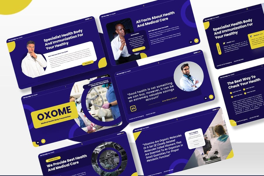 医疗护理健康管理服务Keynote模板 - PPT派