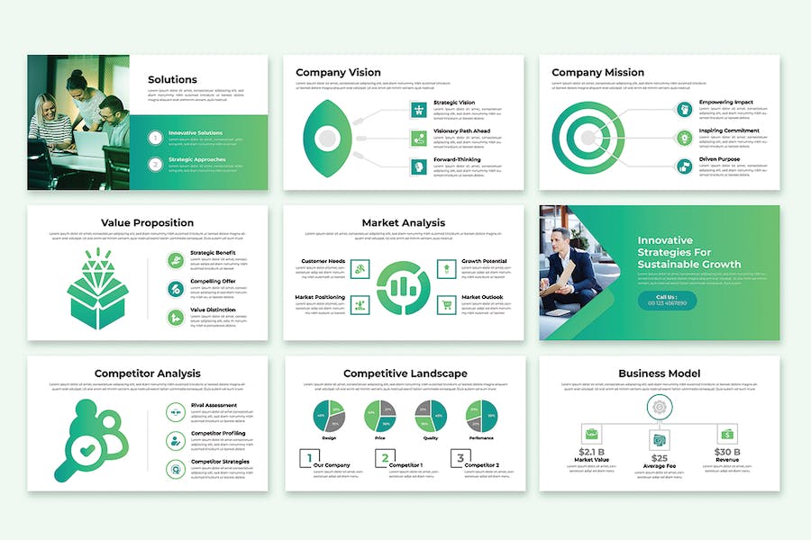 商业计划书策划方案PPT模板 - PPT派