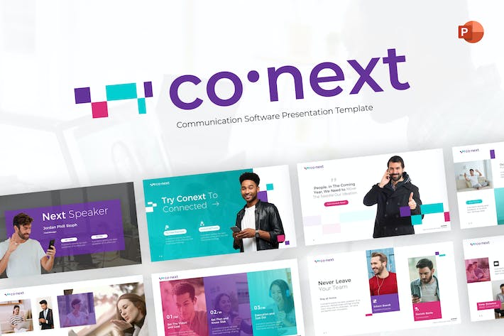 Conext-business-technology-powerpoint-template- PPT派