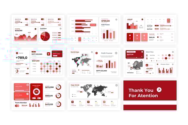 金融数据可视化分析展示Keynote模板 - PPT派