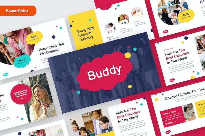 儿童教育课程设计教学方案讲述展示内容PPT模板 - PPT派