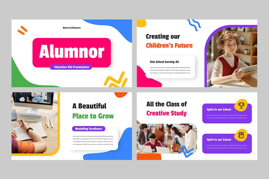 儿童教育培训课程设计方案PPT模板 - PPT派