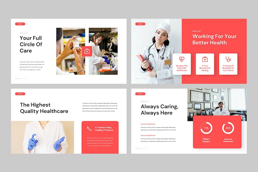 医疗健康诊疗方案展示PPT模板 - PPT派