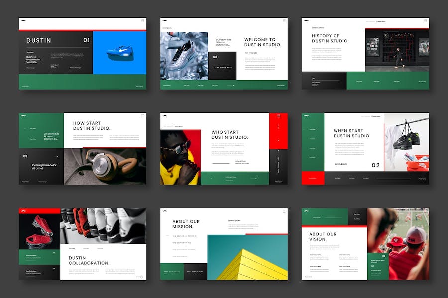 时尚商务企业品牌营销推广PPT模板 - PPT派