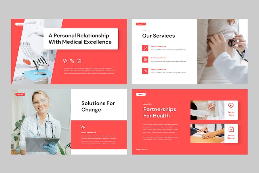医疗健康诊疗方案展示PPT模板 - PPT派