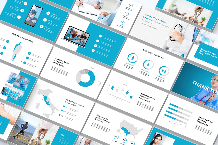 医疗机构团队介绍Keynote模板 - PPT派