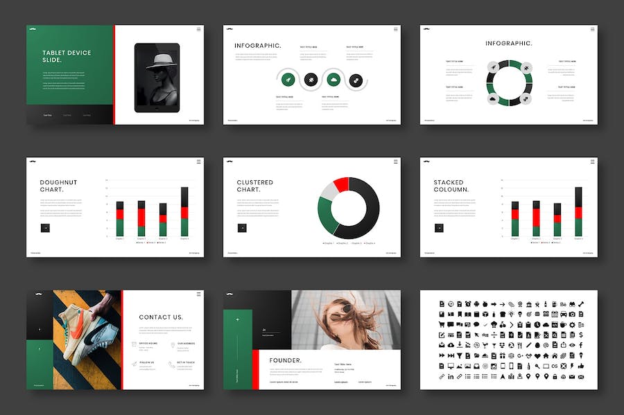 时尚商务企业品牌营销推广PPT模板 - PPT派