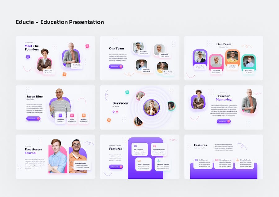 教育教学课程内容设计方案PPT模板 - PPT派