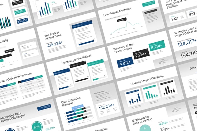 商业数据分析业绩报告演讲Keynote模板 - PPT派