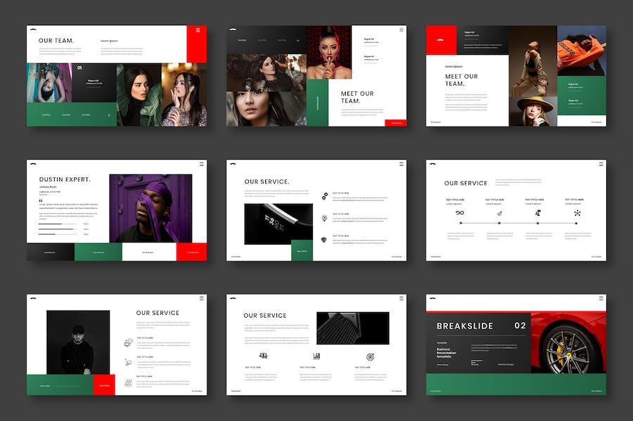 时尚商务企业品牌营销推广PPT模板 - PPT派