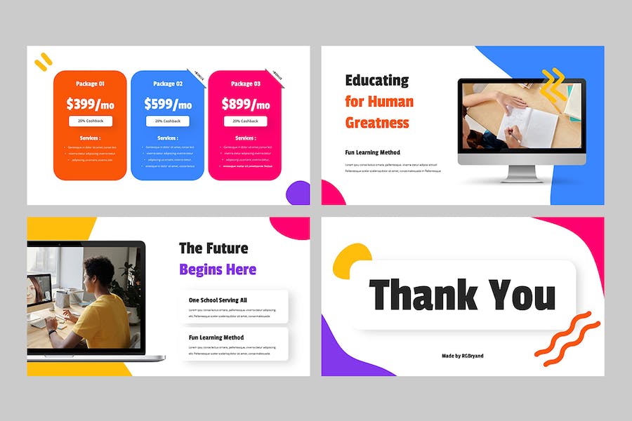 儿童教育培训课程设计方案PPT模板 - PPT派