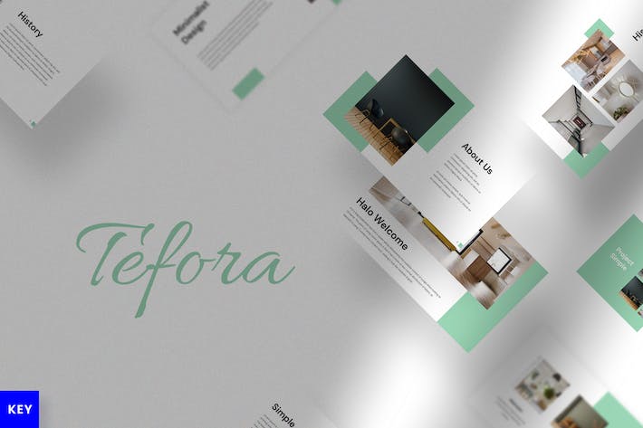 清新自然风演示主题Keynote模板 - PPT派