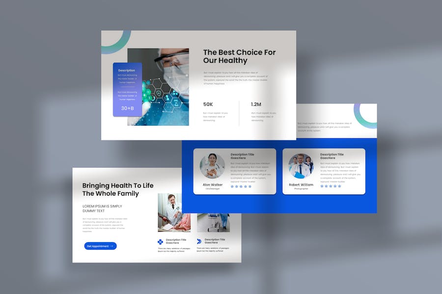 医疗健康咨询服务方案展示PPT模板 - PPT派