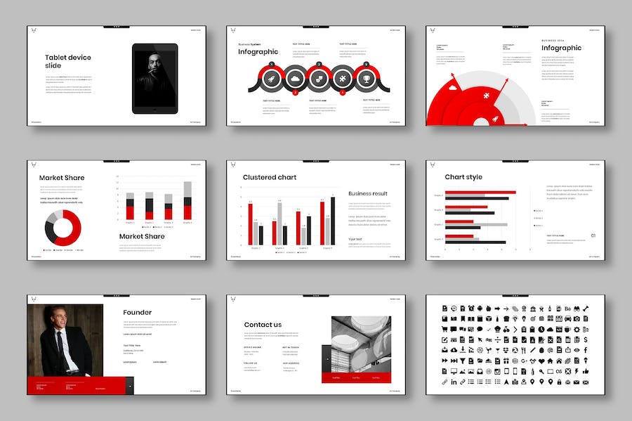 创意视觉商务企业品牌营销展示Keynote模板 - PPT派