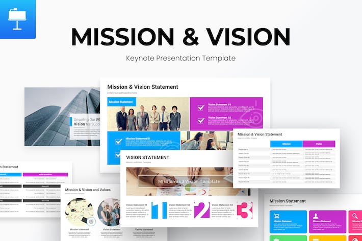 企业使命愿景主题演示文稿Keynote模板 - PPT派
