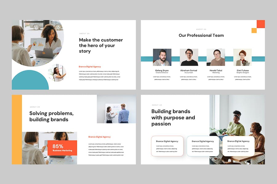 品牌建设商务战略Keynote模板 - PPT派