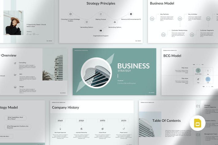 商务业务战略规划方案PPT模板 - PPT派