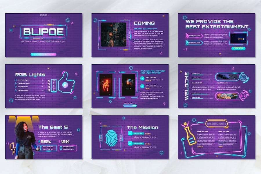 科技创新亮色技术展示方案PPT模板 - PPT派