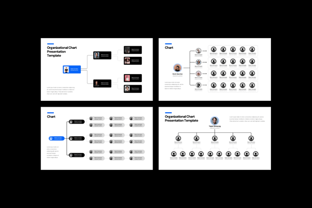 组织结构图企业架构设计PPT模板 - PPT派