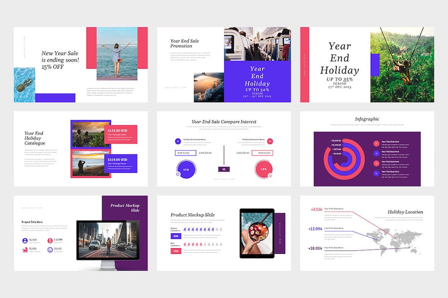 商务年终假期活动策划推介展示方案宣传设计PPT模板 - PPT派
