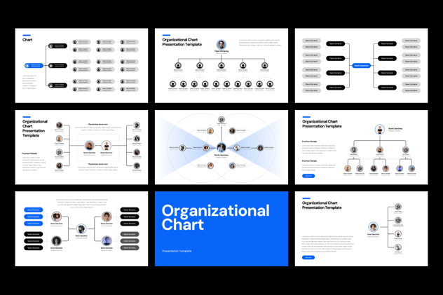 组织结构图企业架构设计PPT模板 - PPT派