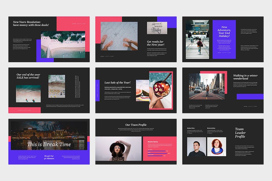 商务年终假期活动策划推介展示方案宣传设计PPT模板 - PPT派