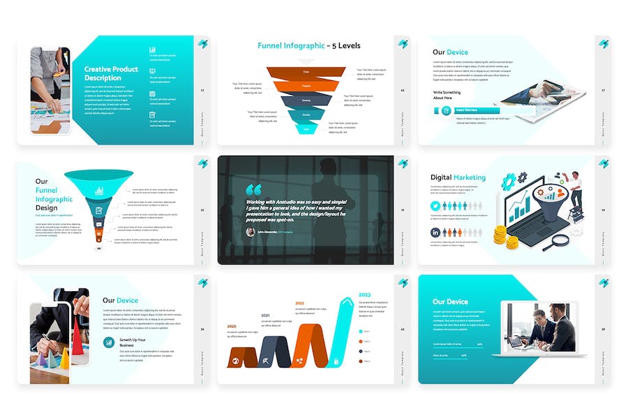 商业发展规划战略分析PPT模板 - PPT派