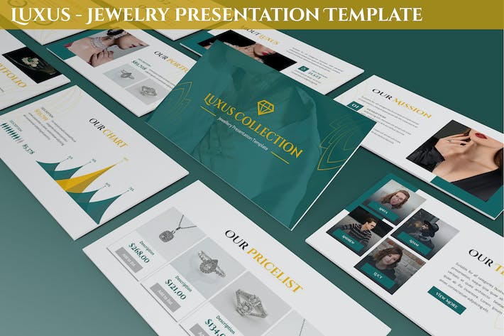 珠宝产品展示销售推介Keynote模板 - PPT派