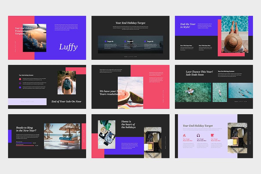 商务年终假期活动策划推介展示方案宣传设计PPT模板 - PPT派