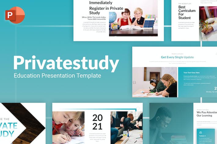 Privatestudy-education-modern-powerpoint-template- PPT派