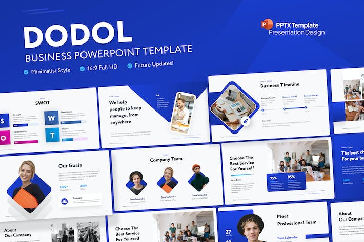 商务演讲展示方案PPT模板 - PPT派