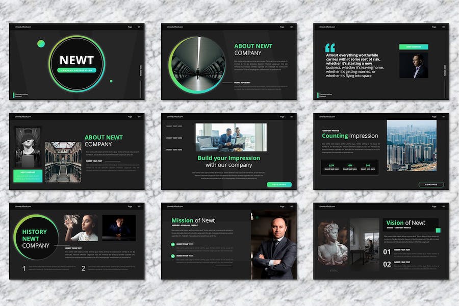 公司企业简介组织介绍讲述Keynote模板 - PPT派