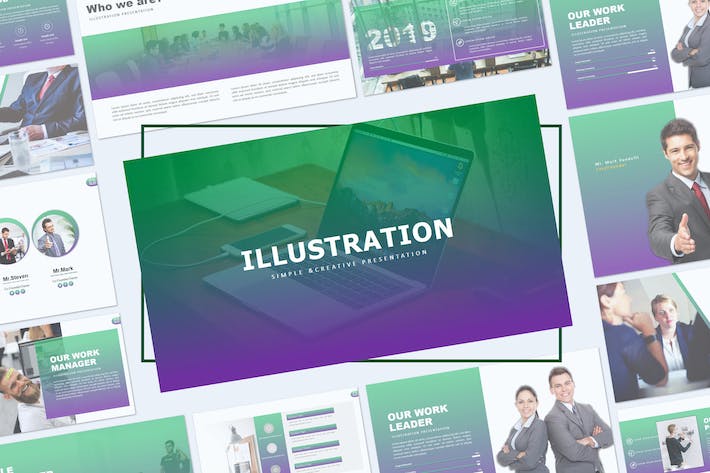 专业数据分析可视化插画Keynote图表 - PPT派