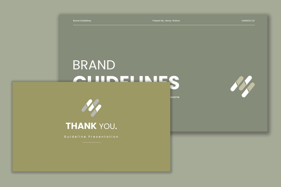 企业品牌视觉识别系统指南PPT模板 - PPT派