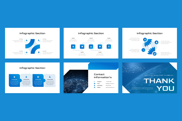 人工智能科技企业数字化创新PPT模板 - PPT派
