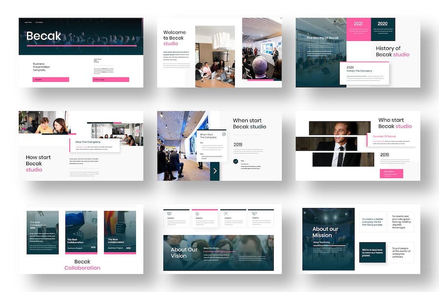 商务品牌讲述展示企业推广方案Keynote模板 - PPT派