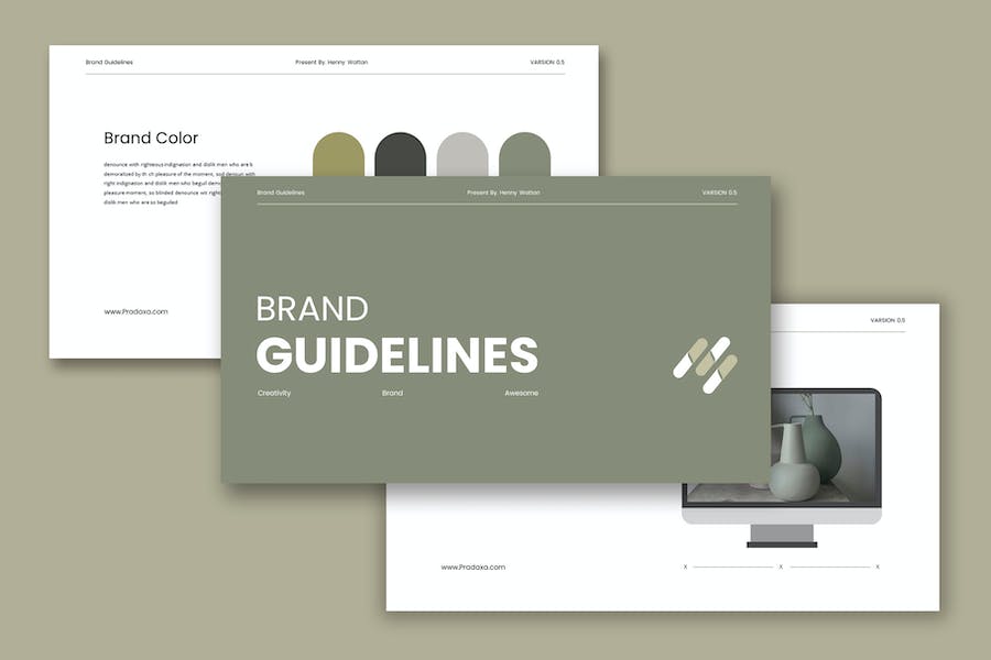 企业品牌视觉识别系统指南PPT模板 - PPT派