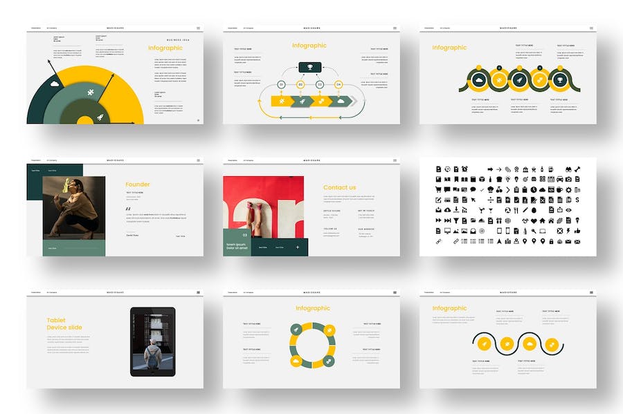 高端商务风格展示PPT模板 - PPT派